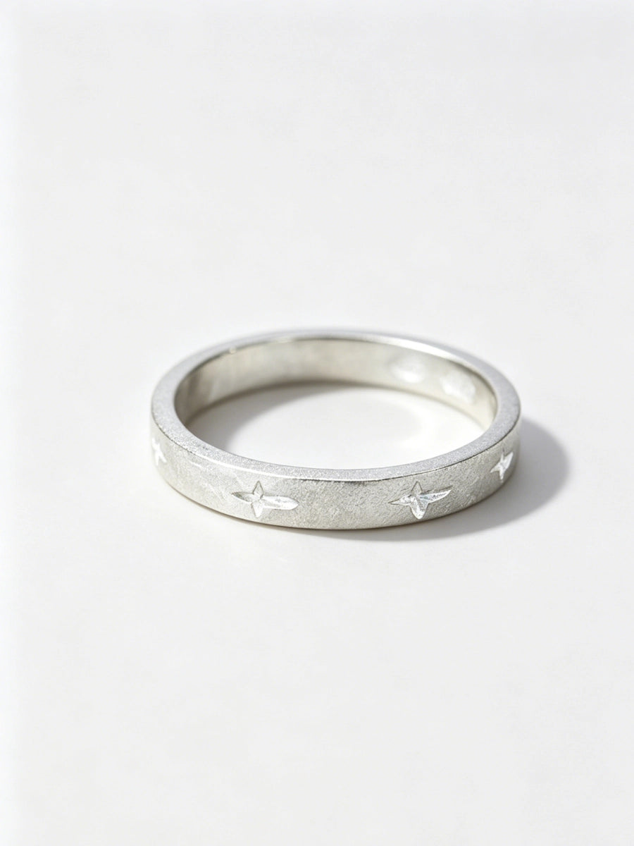 Matte Star of Bethlehem Ring