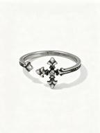 Vintage Silver Gothic Cross Ring