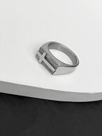 Vintage Cross Signet Armor Ring