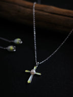 Grace Pearl Shell Cross Necklace