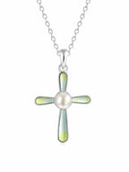 Grace Pearl Shell Cross Necklace