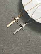 Customizable Cross Necklace