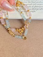 Blessing Crystal Bead Charm Bracelet