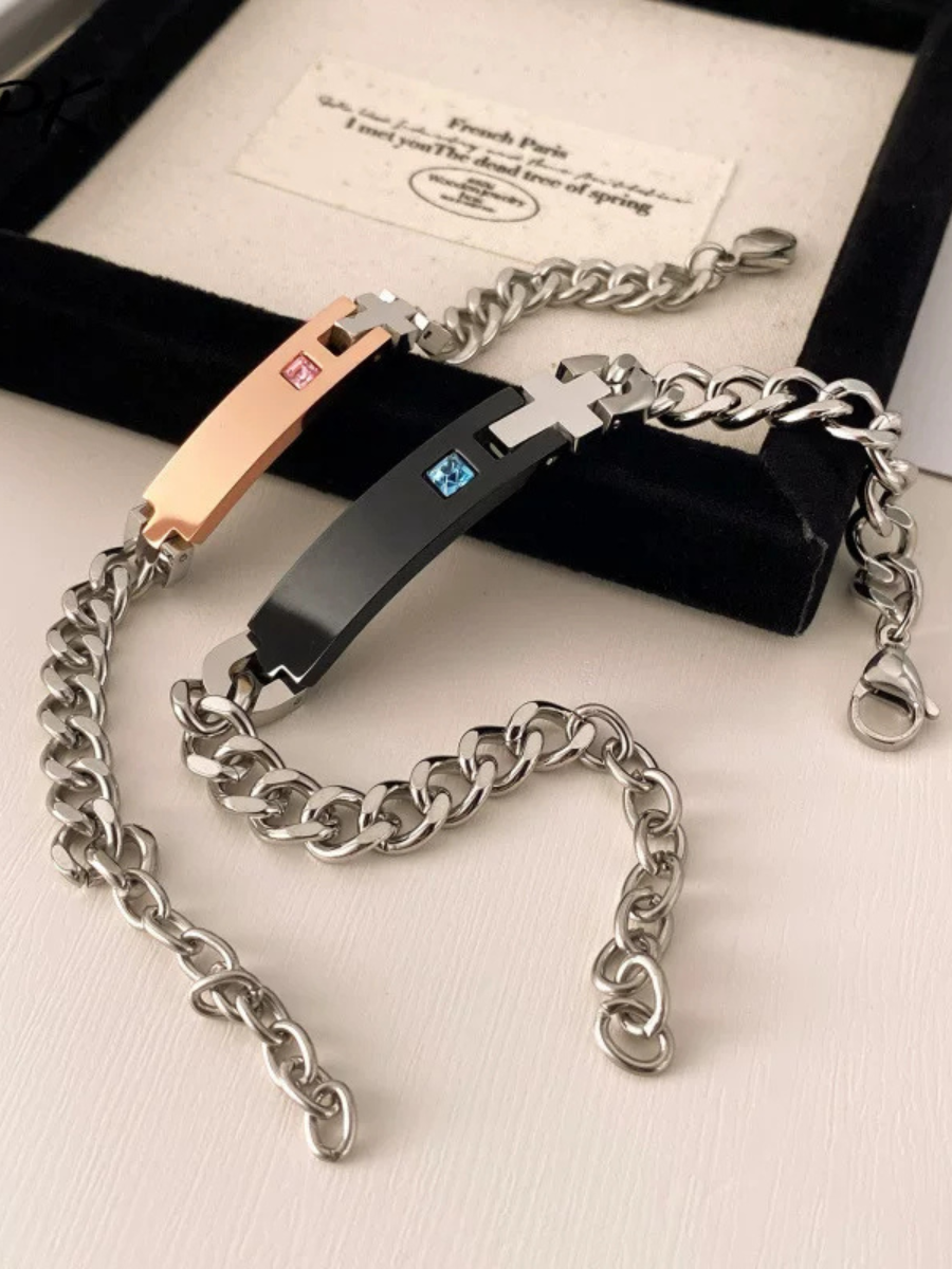 Custom Couple Bracelets—Engravable