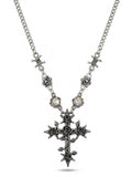 Gothic Thorn Rose Cross Necklace