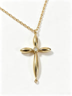Minimalist Marquise Gold Cross Bracelet