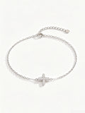 Zircon Cross Bracelet