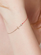 Protection Red Cord Cross Bracelet