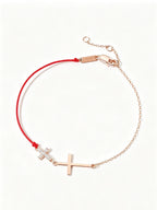 Protection Red Cord Cross Bracelet
