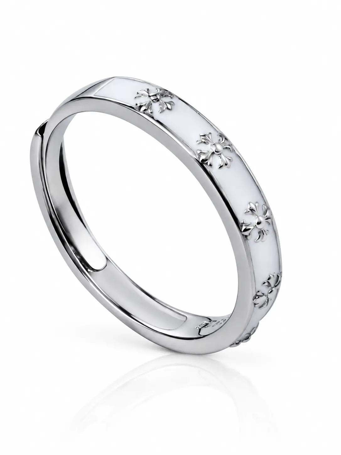 YENEAST dainty crystal cross hoop earrings in silver and gold with sparkling crystal details on a white background